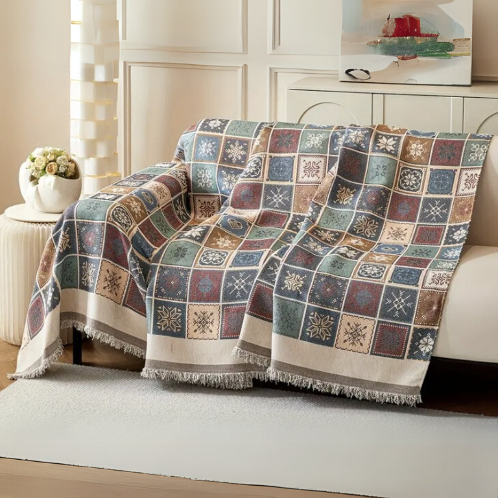 BowLift | Geneva Boho Knitted Sofa Cover