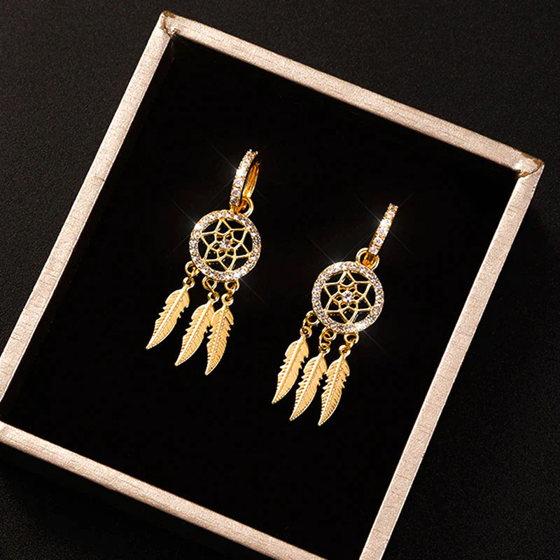 BowLift | Dreamcatcher Crystal Charm Earrings