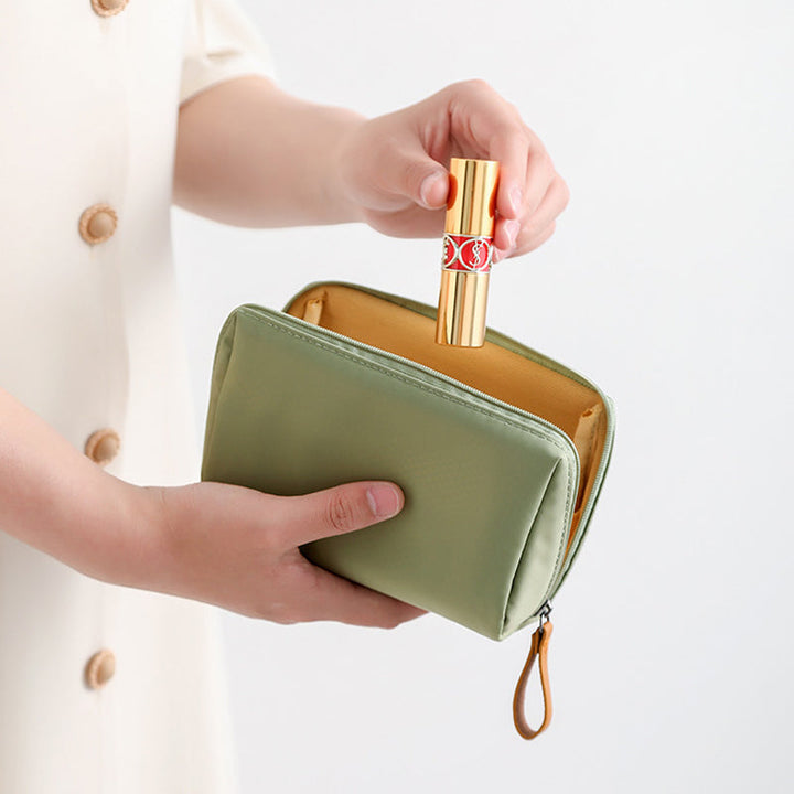 BowLift | Solid Color Cosmetic Bag with Double Zipper