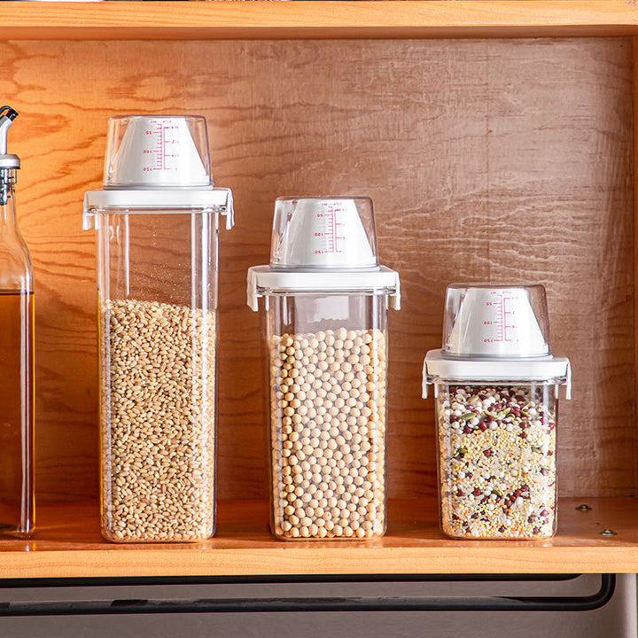 Cereal Dispenser Easy Flow Storage Jar Plastic Grocery Container | Bowlift