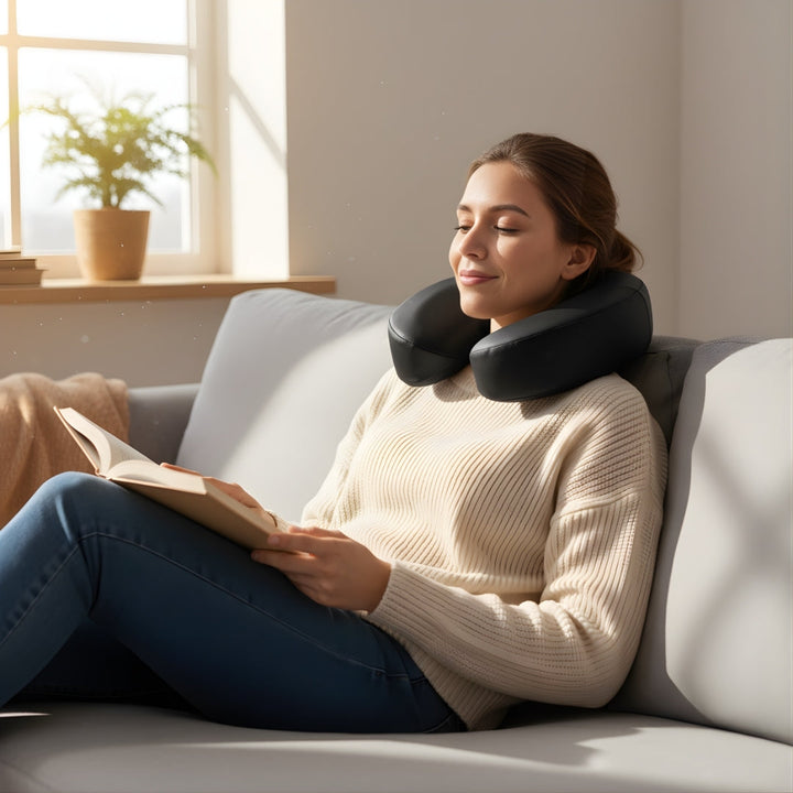 Neck Pain Relief – Ergonomic U-Shape Support – Lightweight Comfort for Flights & Long Journeys Bowlift