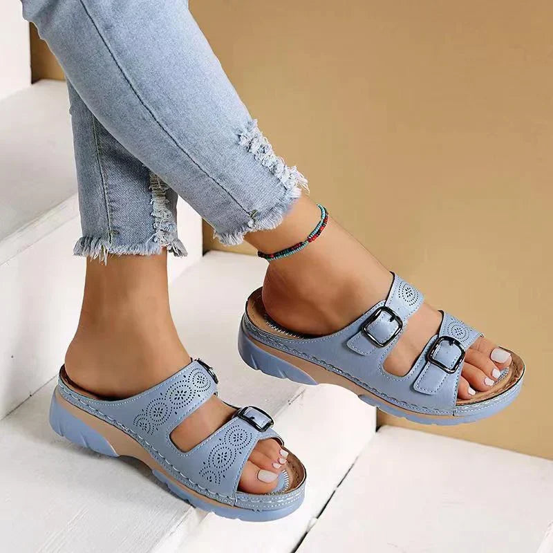 BowLift | Women's Orthopedic Sandals made of Leather