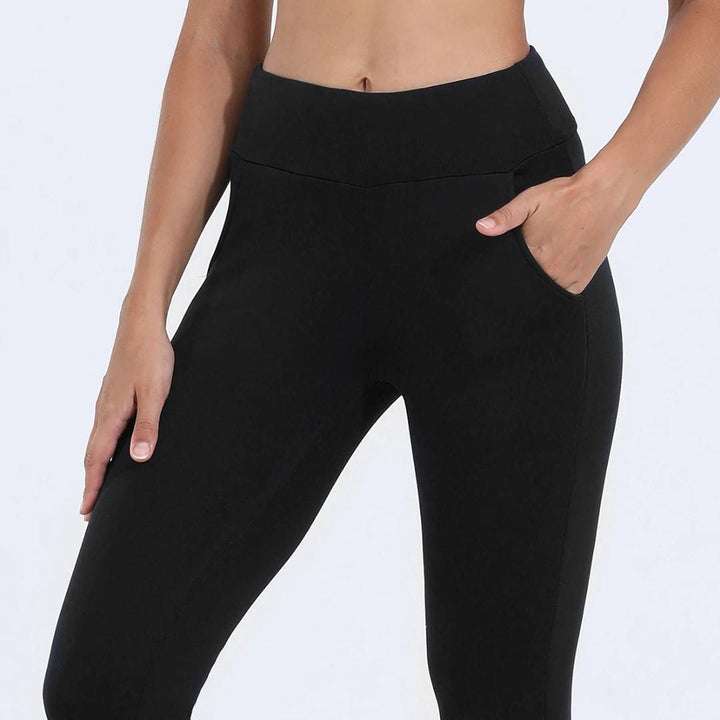 WarmFlex High-Waisted Warm Fleece Leggings | Winter Legging for Cold Weather - Warm Legging - for Outdoor Activities Bowlift