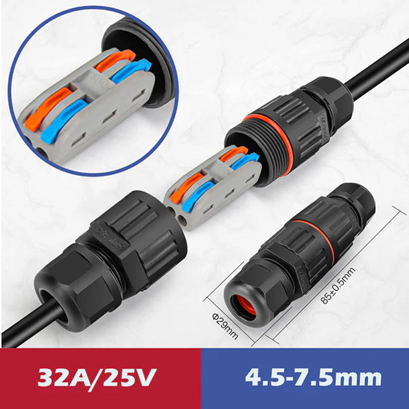 Outdoor waterproof electric cable connector | Bowlift