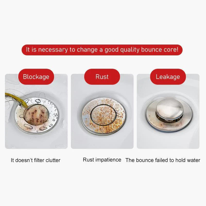 BowLift | Universal Stainless Steel Pop-up Drain Filter