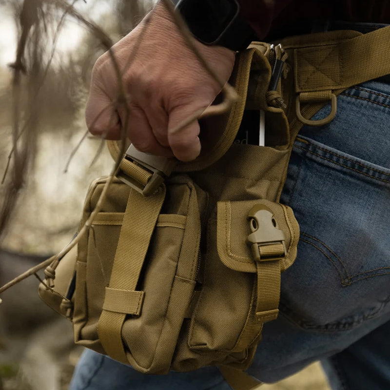 BowLift | Nylon Waterproof Men Tactical Waist Pack Leg Travel Belt Bag