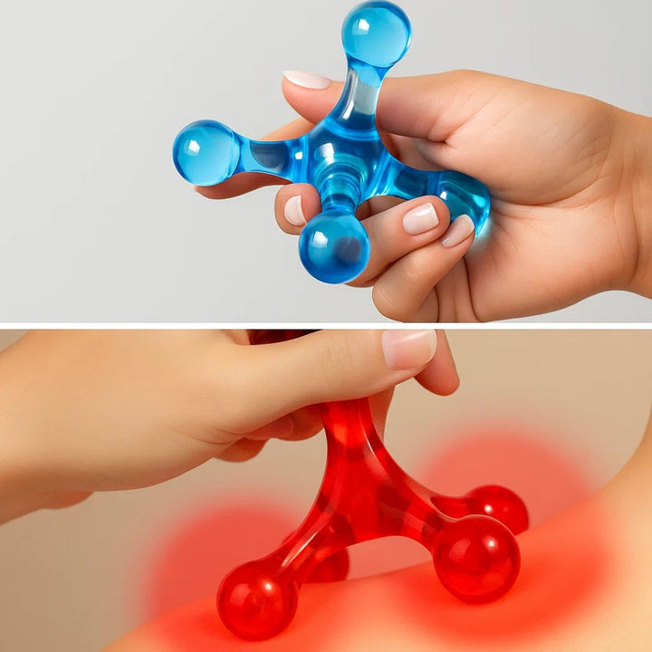 Deep Tissue Pain Relief – Compact Handheld – Relieves Knots & Tension in Back, Neck, Legs Bowlift