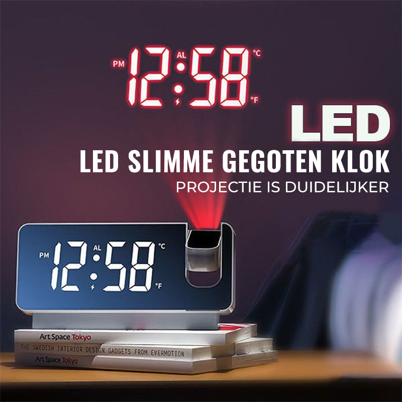 Modern Alarm Clock Projector | Multifunctional Alarm Clock with Projection | Bowlift