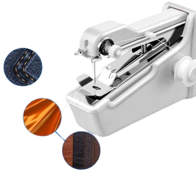 Portable handheld sewing machine for quick repairs Bowlift