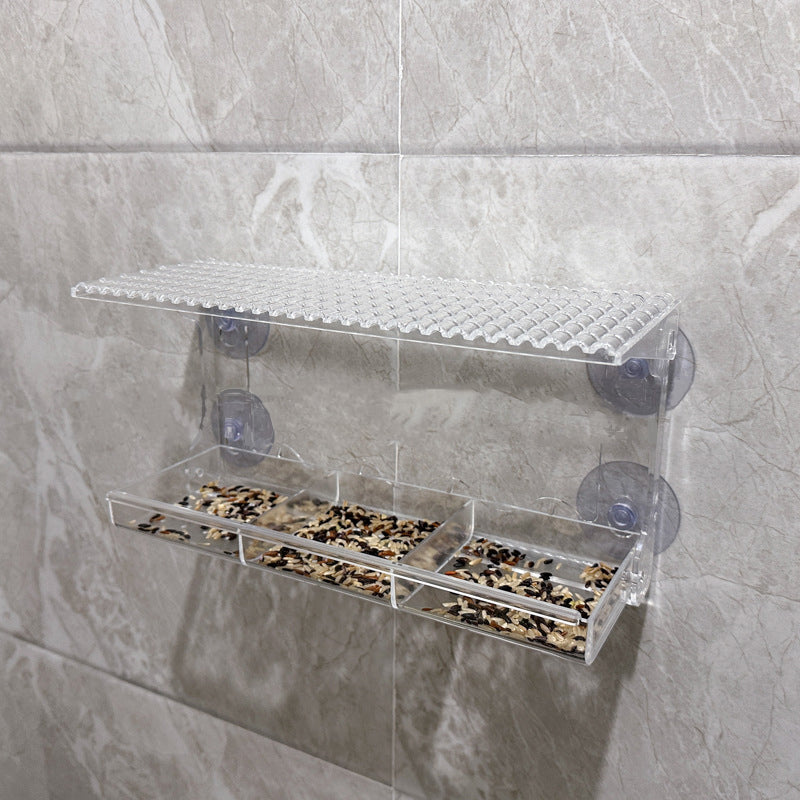 BowLift | Outdoor Clear-Window-Suction-Cup-Birdhouse