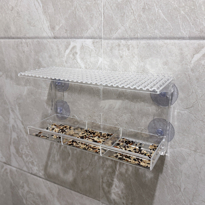 BowLift | Outdoor Clear-Window-Suction-Cup-Birdhouse