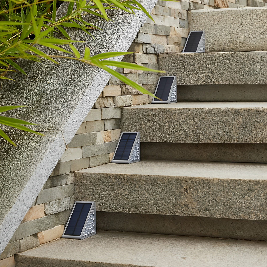 Triangular Intelligent Waterproof LED Solar Outdoor Step Lighting | Bowlift