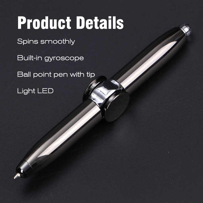 BowLift | Fidget Spinner Pen with LED Light