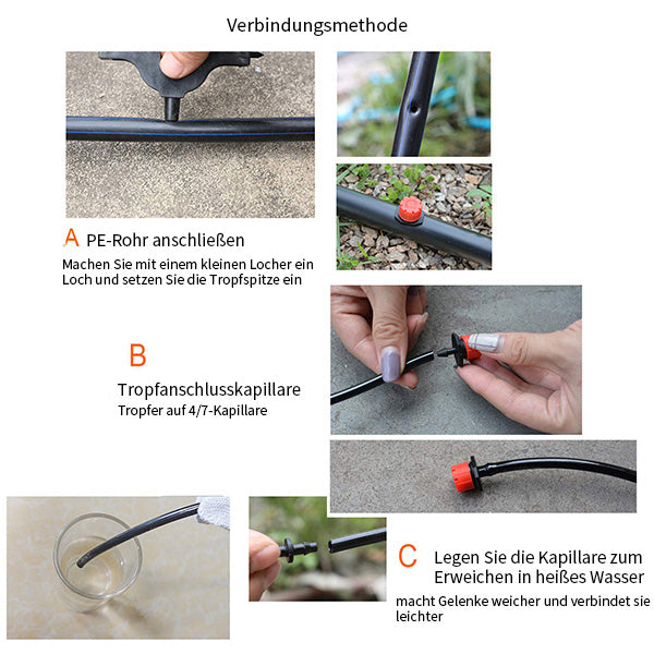 Adjustable drip nozzles for irrigation | Bowlift