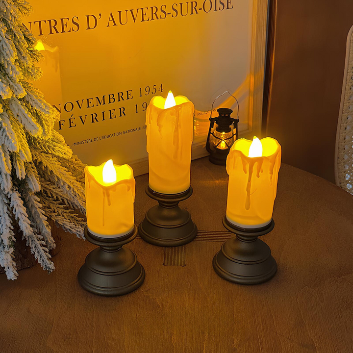 BowLift | LED Candles LumiFlame | Flickering Real Wax Effect | Safe & Energy Saving | Various Sizes & Designs