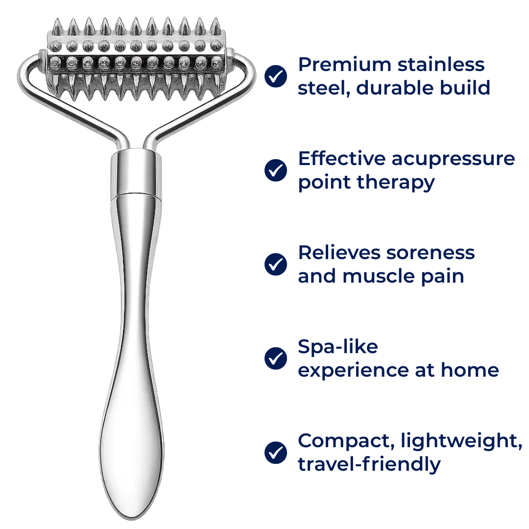Stress Relief – Stainless Steel – Improves Circulation – Muscle Pain Relief – Home Spa Self-Care Bowlift