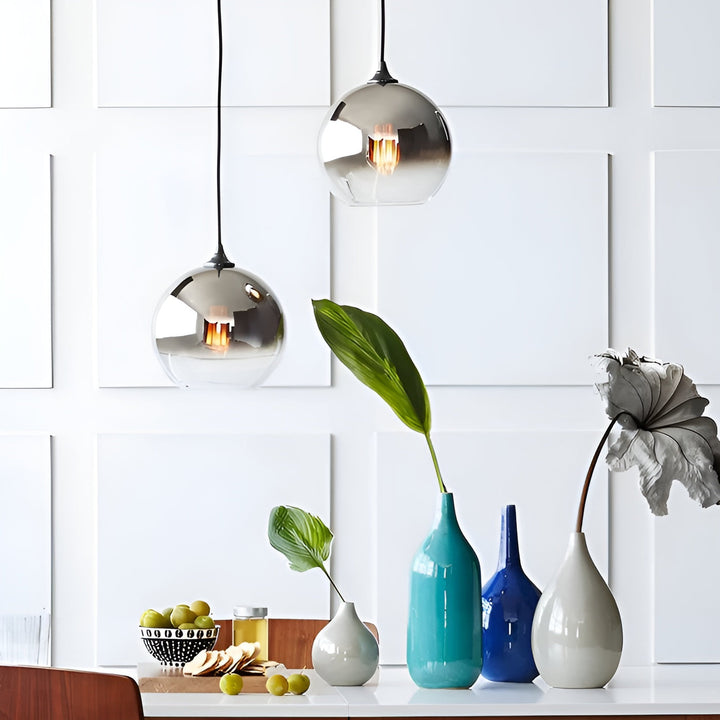 Industrial Glass Pendant Light with LED – Modern & Decorative | Ideal for Kitchens, Dining Rooms & Bars | Bowlift