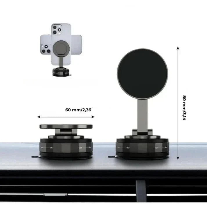 BowLift | Magnetic 360° Phone Holder with Suction Cup Vacuum Lock