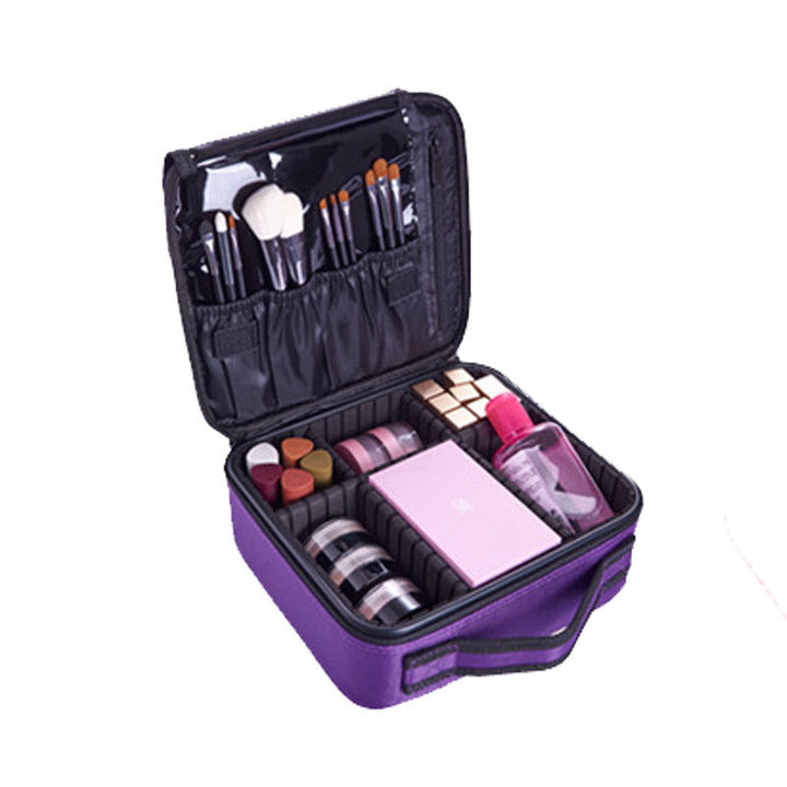 Makeup Cosmetic Storage Case with Adjustable Compartment | Bowlift
