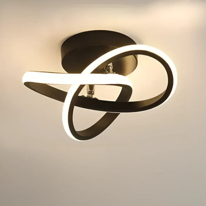 BowLift | Modern LED Ceiling Lamp with Double Ring Design - Twilight Rings