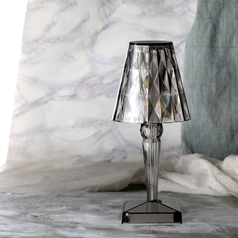 Crystal Table Lamp with Touch Control - LumeCrystal | Bowlift
