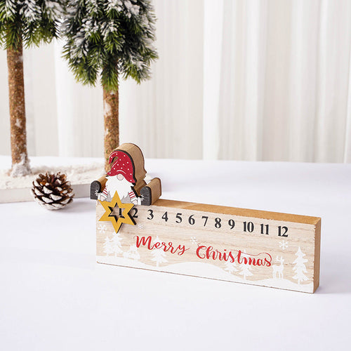 BowLift | Merry Christmas Wooden Mobile Santa Claus Calendar Ornament