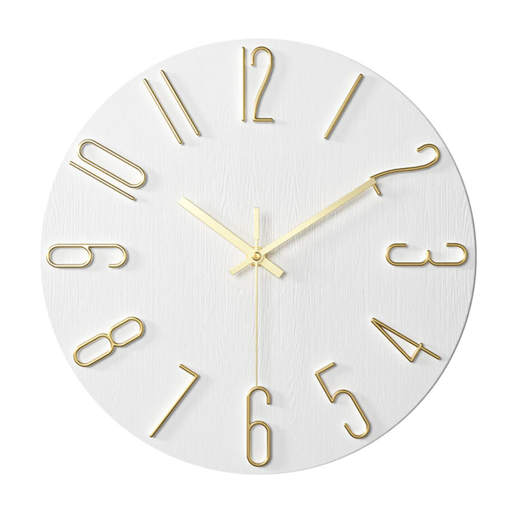 BowLift | Modern Black Wall Clock | 30 cm Silent Minimalist Design