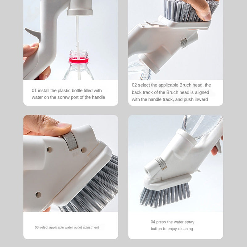 BowLift | Water Spray Cleaning Brush Set (4 Pieces)