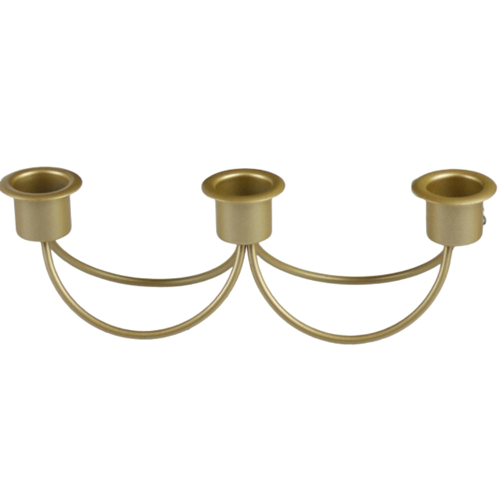 BowLift | Gilded Trio Iron Candle Holder