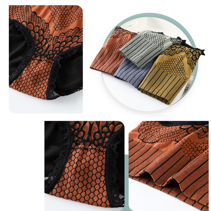 BowLift | New Women's Lace High Waist Cotton Panties