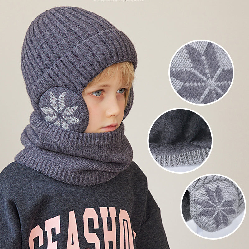 BowLift | Kids Winter Fleece Scarf Suit Knit Hat