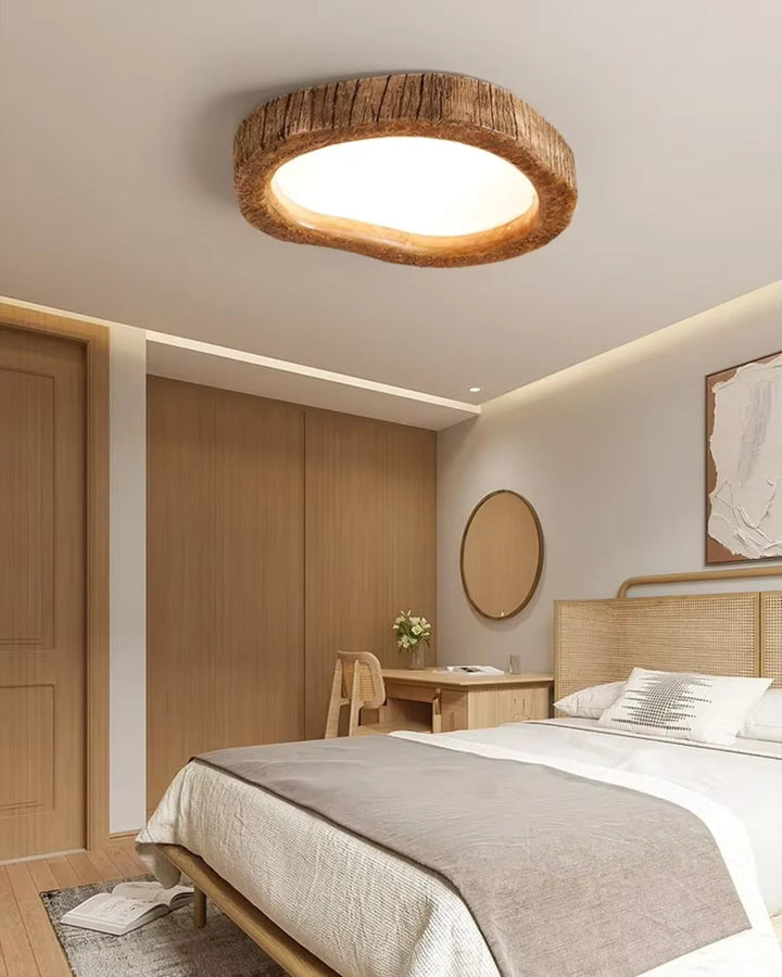 BowLift | Ceiling Lamp with Wooden Elements and Subtle Glow