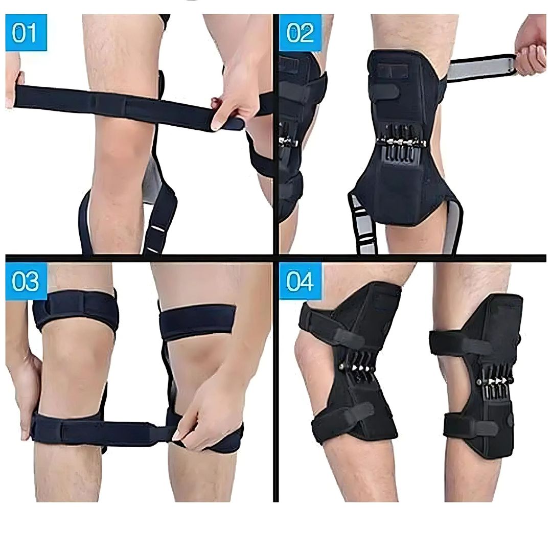 KneeGuard Pro | Set of 2 Hinged Knee Brace Stabilizers for Pain Relief | Adjustable Support for Knee Injuries - Arthritis - Post-Surgery Recovery Bowlift
