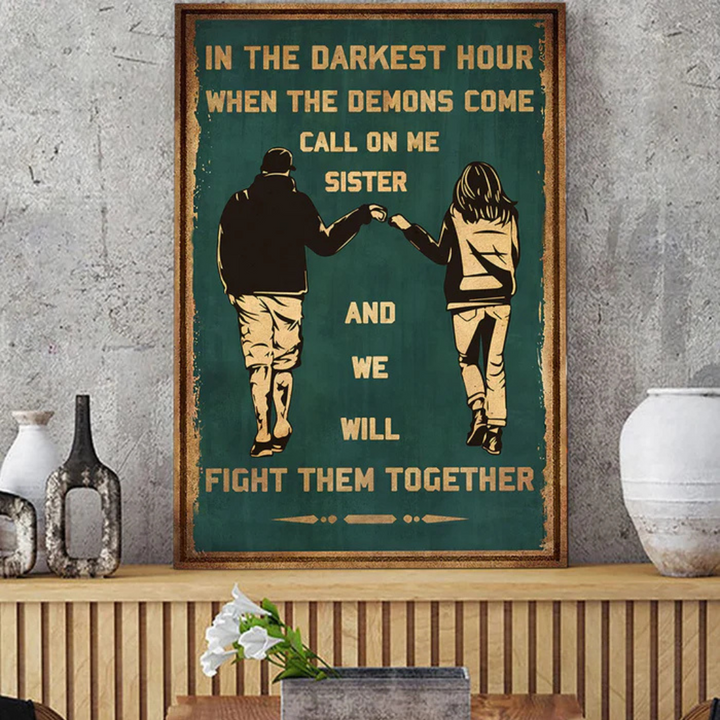 Brotherhood Strength Canvas Wall Art | Bowlift