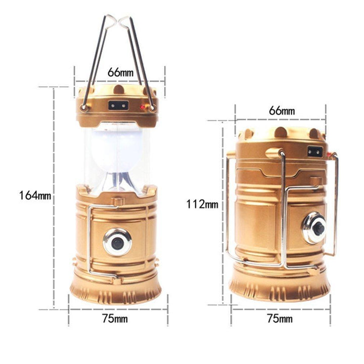 BowLift | LED Portable Camping Lantern Solar Powered Flashlight