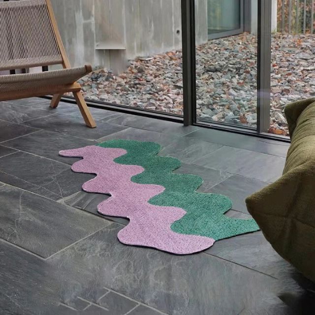 BowLift | Abstract Color Block Rug made of Cotton-Polyester