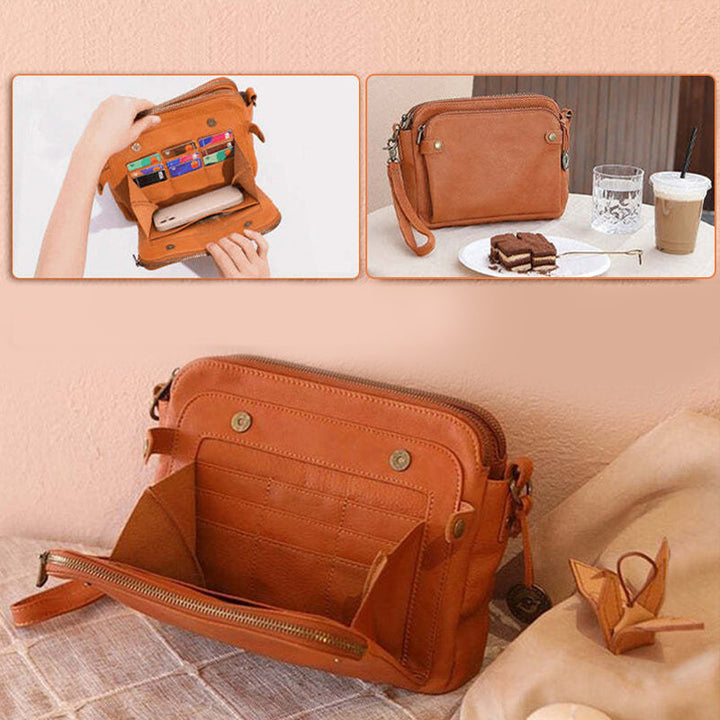 BowLift | Three-Layer-Leather-Crossbody-Shoulder- & Clutch-Bag