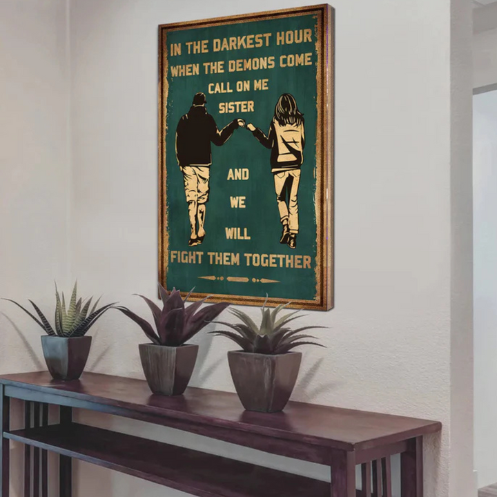 Brotherhood Strength Canvas Wall Art | Bowlift