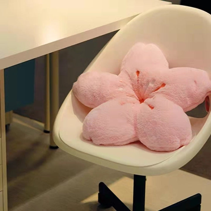 Colorful Cherry Flower Seat Cushion Pillow | Bowlift