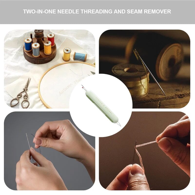 2 in 1 Needle Threader Seam Ripper | Bowlift