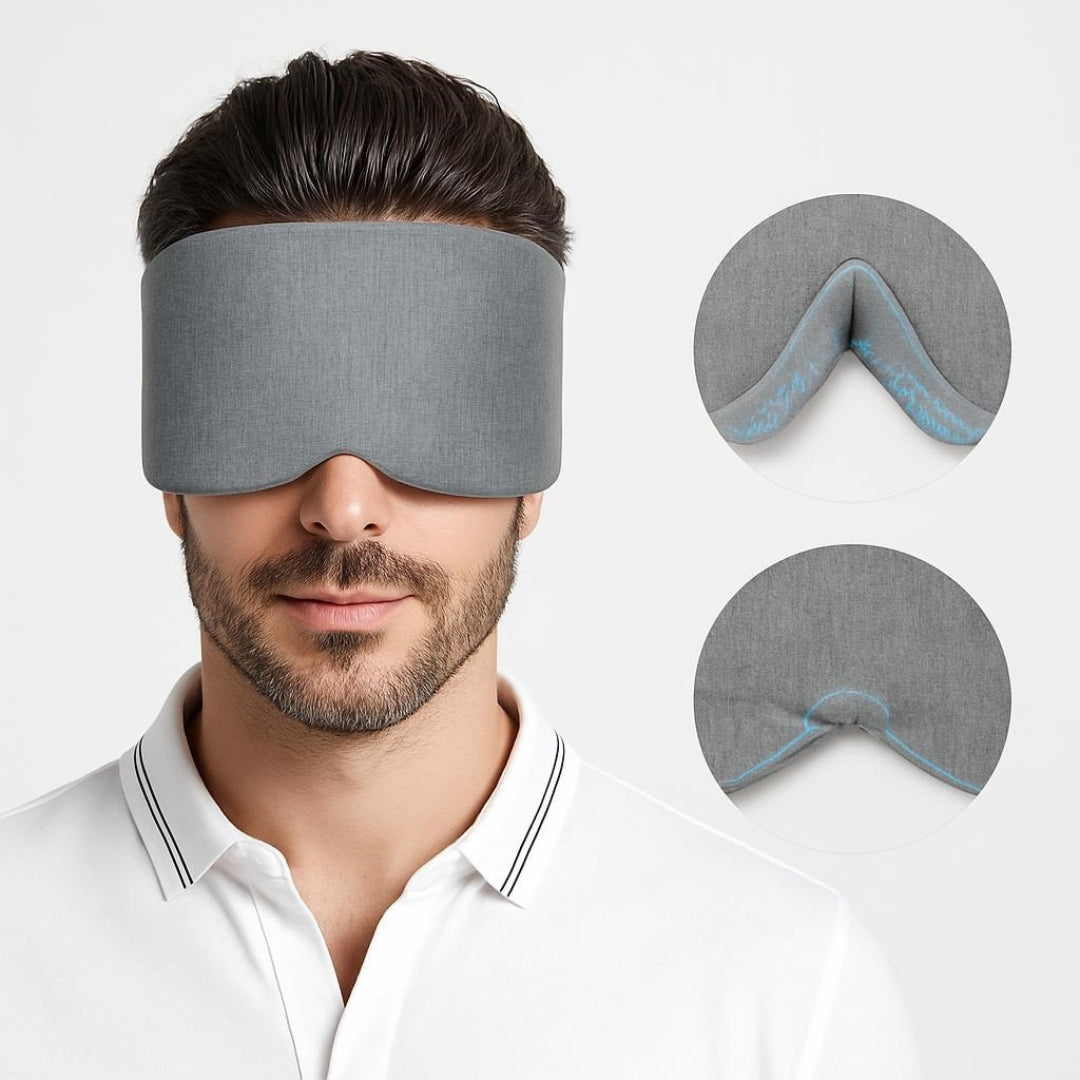 Total Light Blocking – Soft Cotton Comfort – Breathable Fit – Blocks All Light for Travel, Naps & Deep Sleep Bowlift