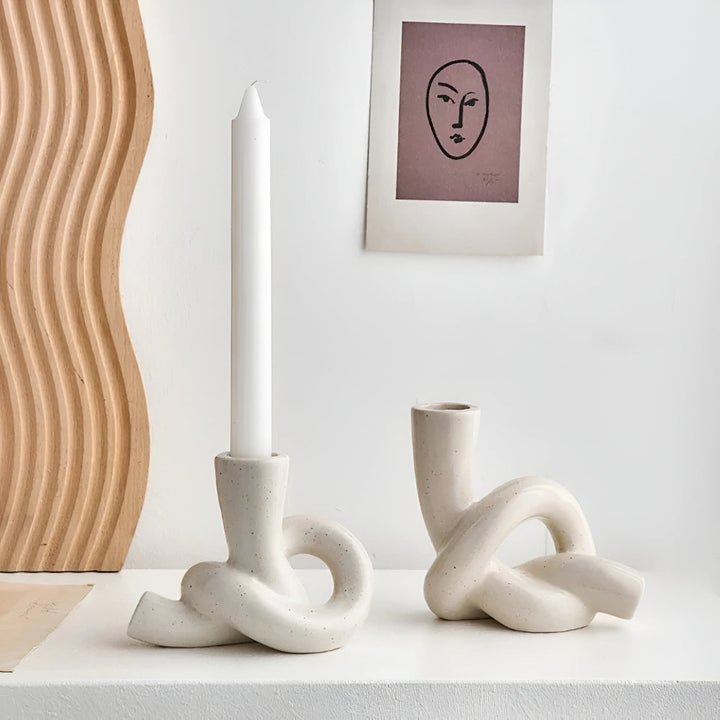 BowLift | Knot Ceramic Candle Holder