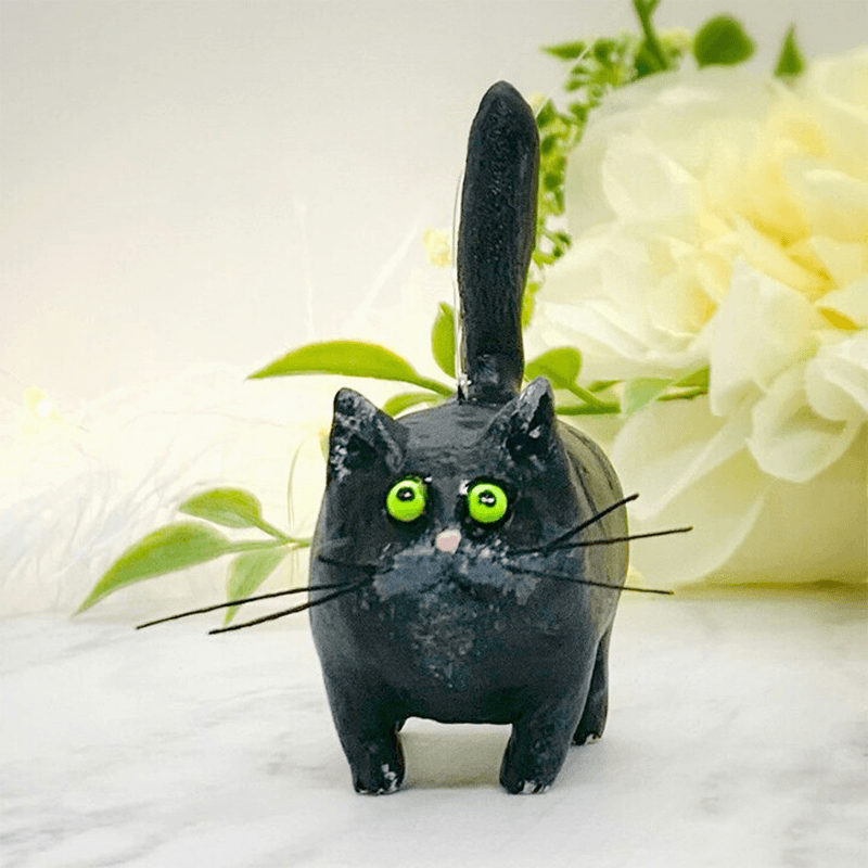 BowLift | Unique Handmade Cat Christmas Ornament - Purrfect Holiday Hangers