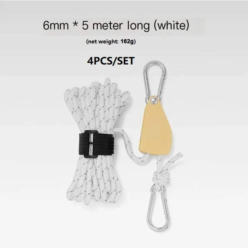 BowLift | Portable Adjustable Fix Tent High Strength Fast Release Pulley Camping Rope