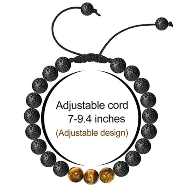 BowLift | Tiger Eye Lava Rock Stone Bracelet