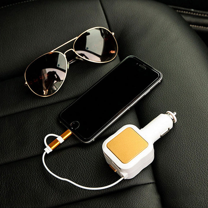 Ciaovie Car Charger Multi with Retractable Charging Cable | Bowlift