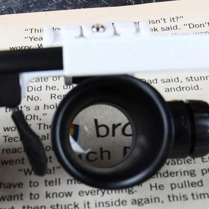 BowLift | Magnifying glass with 8x, 15x, and 23x magnification.