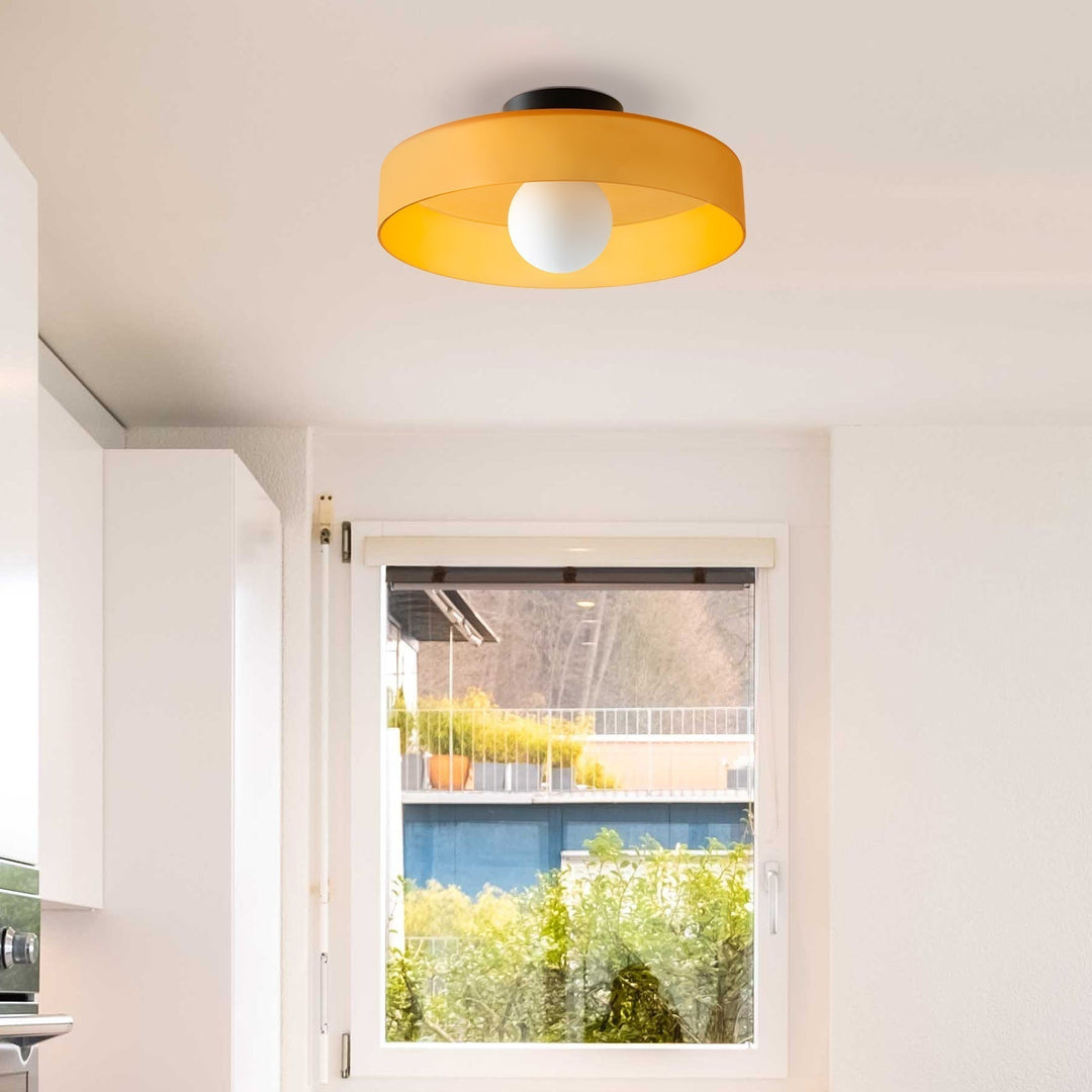 BowLift | LED Round Flush Mount Ceiling Light Fixture - Modern Energy-Efficient Lighting for Contemporary Home Décor & Low Ceilings