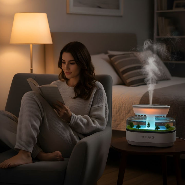 Dry-Air Relief – Quiet LED Night Light – Soothe Skin & Breathing – Calm Relaxing Sleep for Home & Bedroom Bowlift