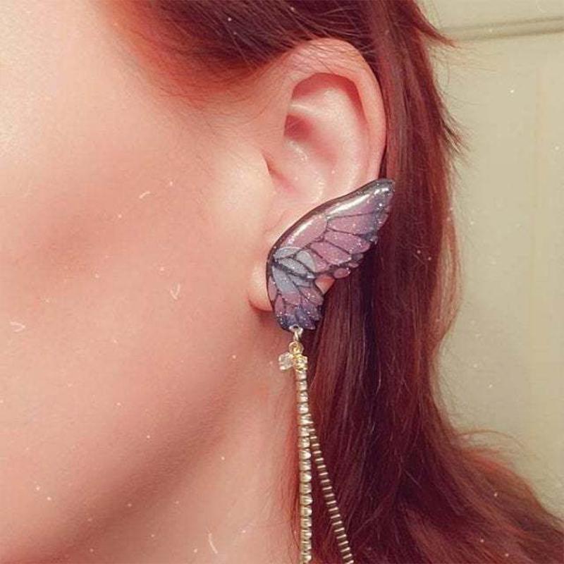 BowLift | Butterfly Fringe Long Earrings